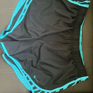 Black and blue zebra women Nike shorts. ( XL)